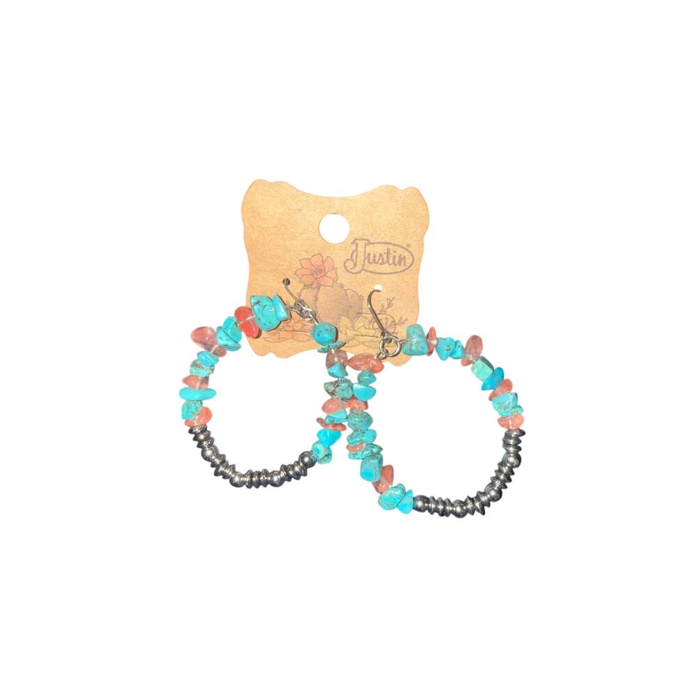 Justin Hoop Earrings NWT